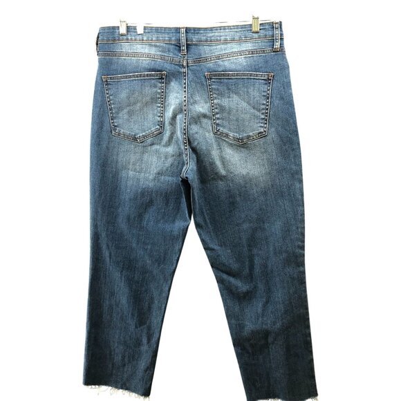 STS Blue Alicia High Rise Jeans Womens 32 Blue Exposed Button Fly Ankle - Picture 2 of 9